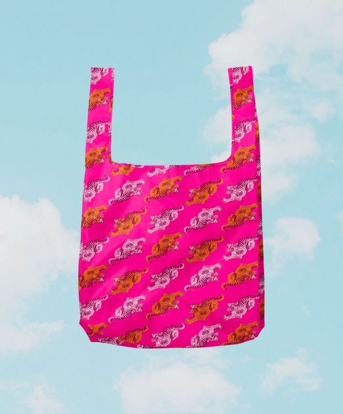 Tiger Nylon Foldable Tote Bag