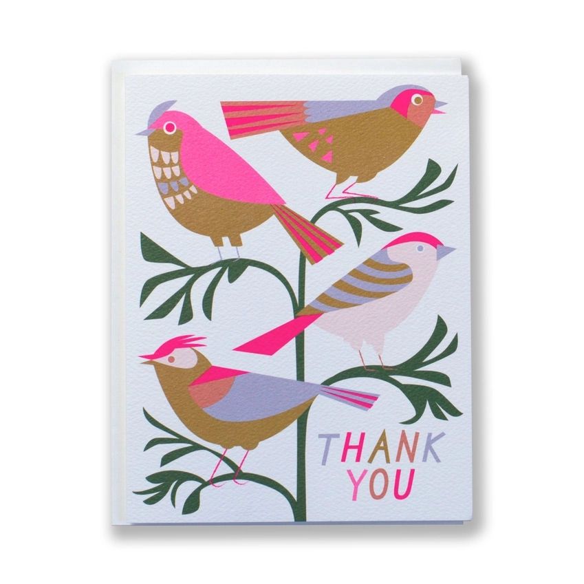 Thank You Song Bird Card