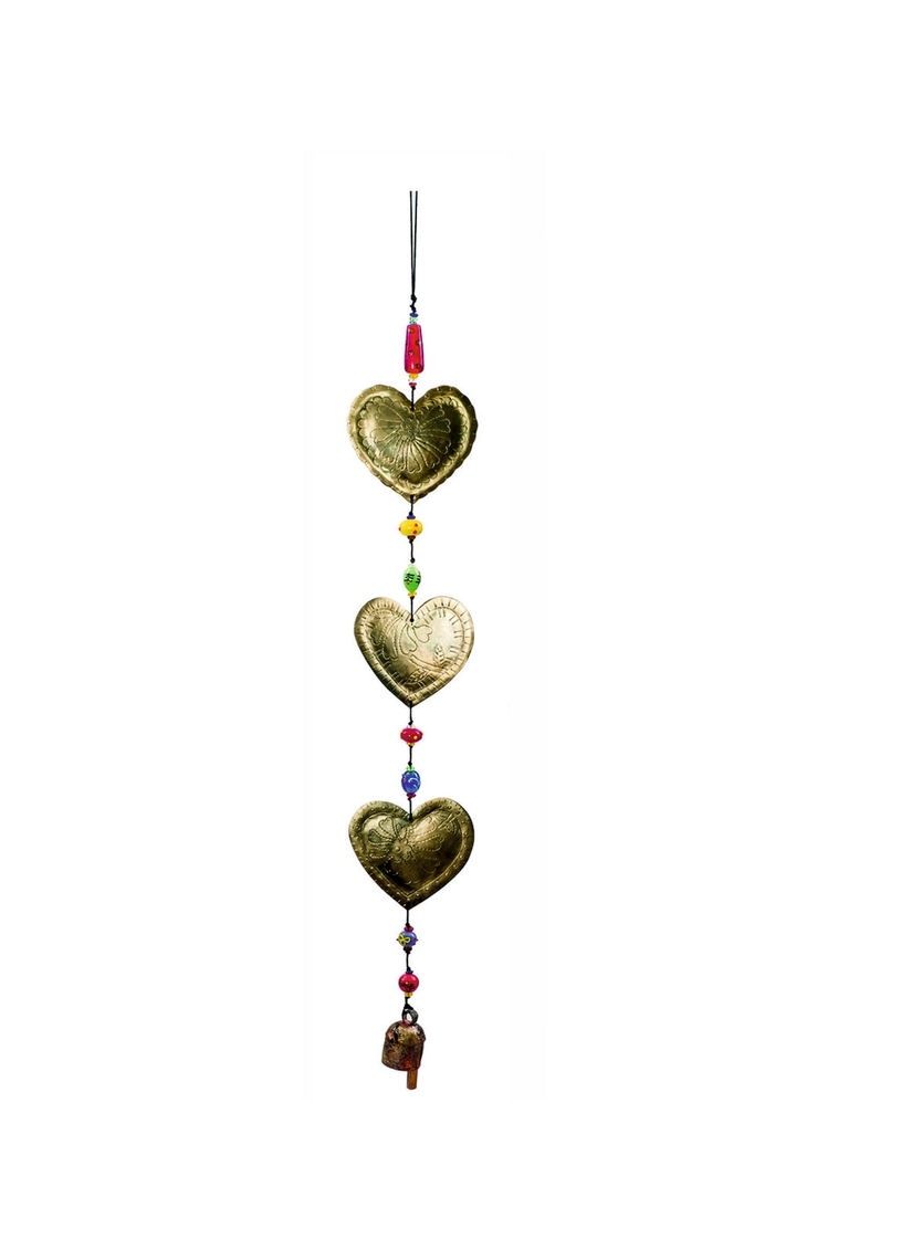 Fiesta Hearts Triple Beads And Bell