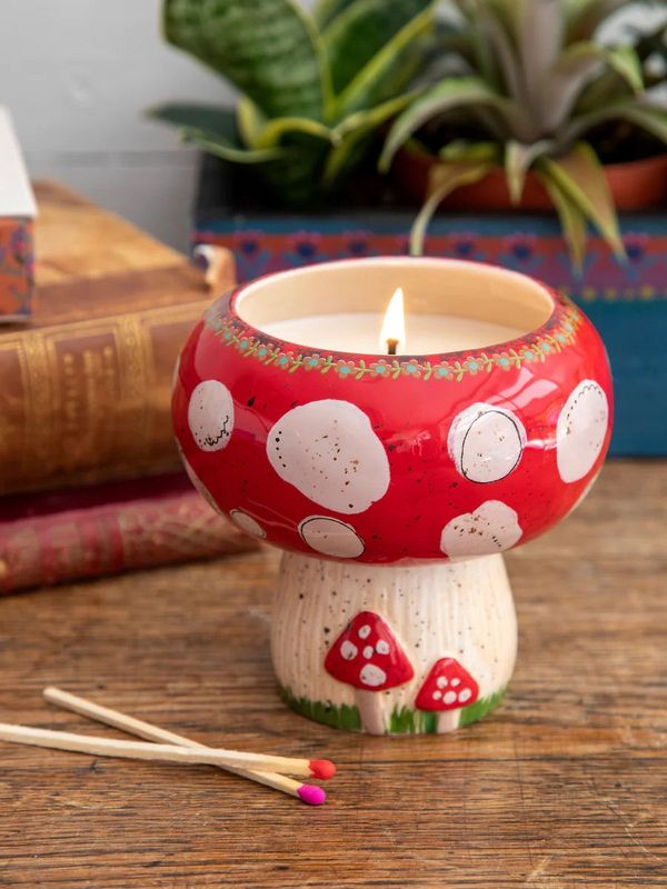 Mushroom Trinket Bowl Neroli Scented Candle