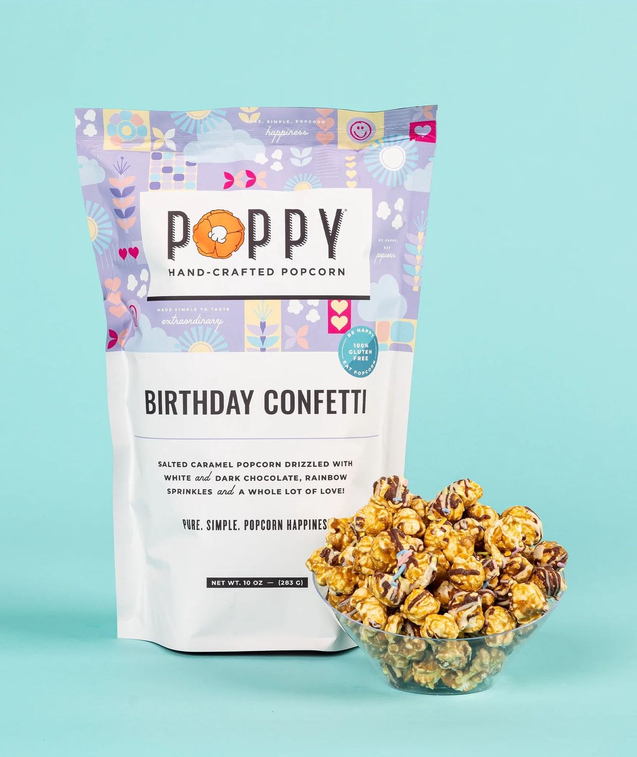 Birthday Confetti Poppy Popcorn Market Bag
