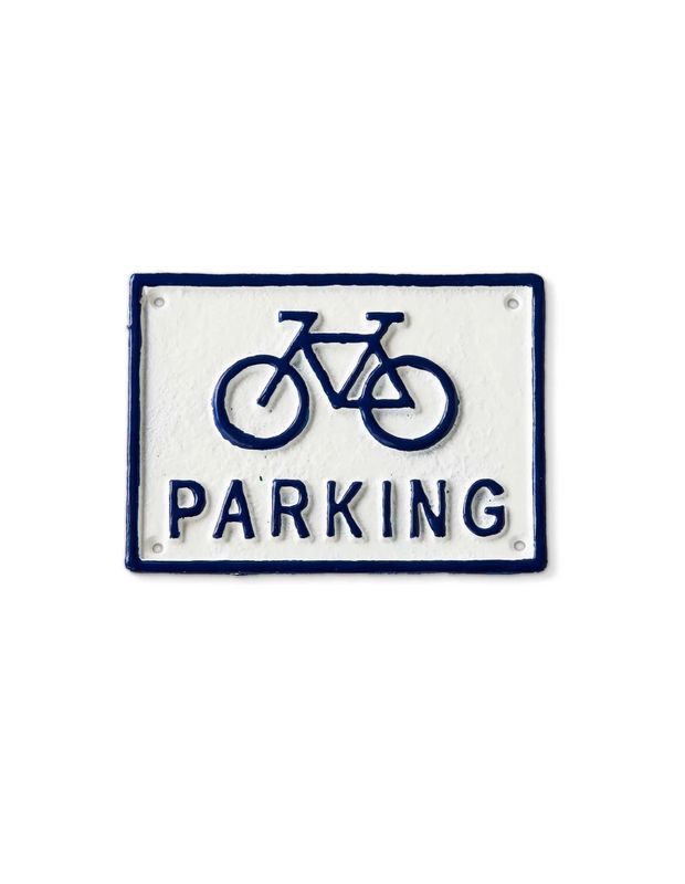 Bicycle Parking Cast Iron Sign