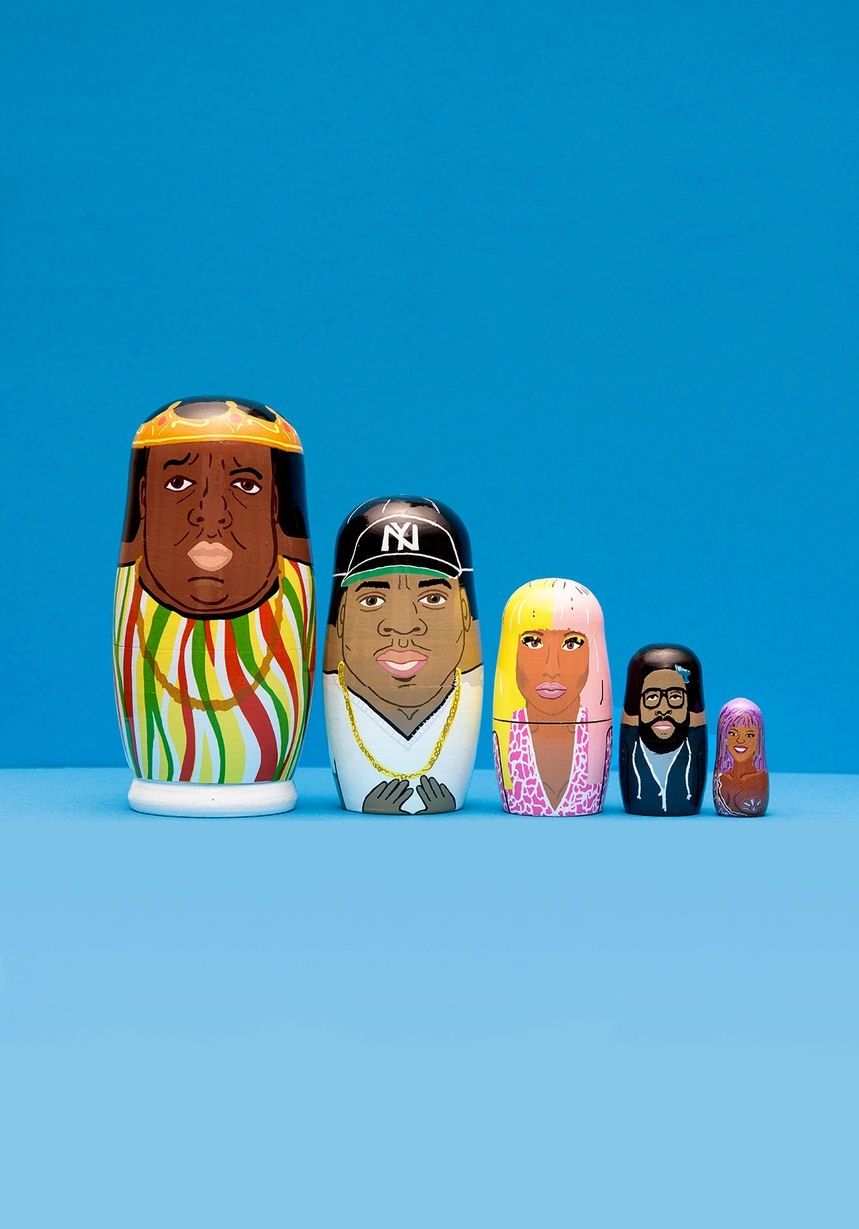 East Coast Rappers Nesting Dolls