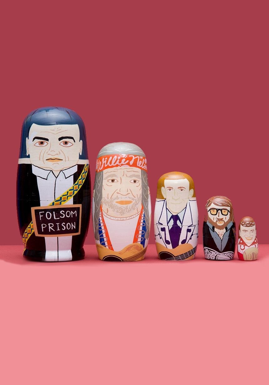 Men Of The Country Opry Nesting Dolls