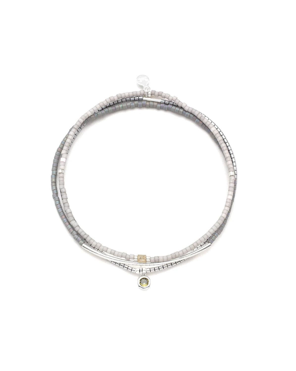 Tonal Chromacolor Frost Silver Triple Bracelet