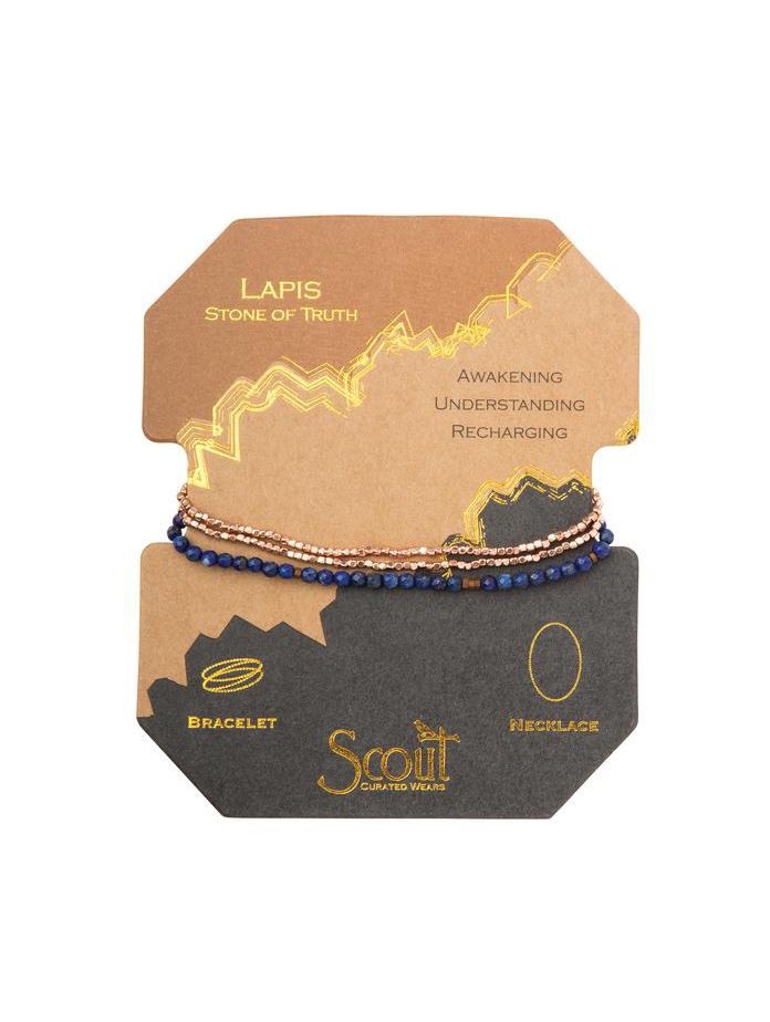 Delicate Stone Lapis - Stone Of Truth Bracelet or Necklace