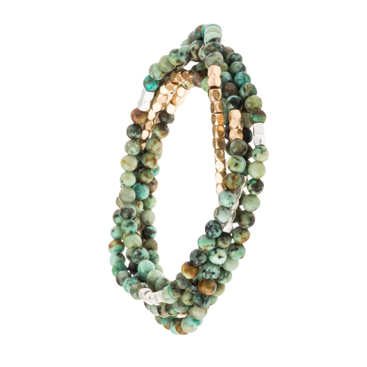 African Turquoise - Stone of Transformation Bracelet or Necklace