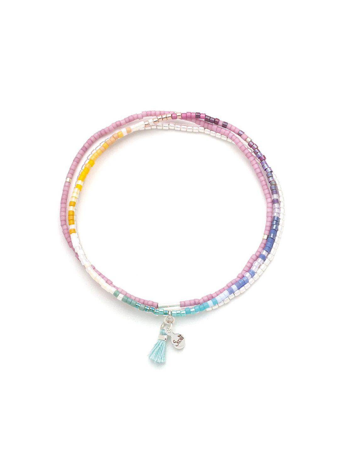 Miyuki Bright Multi Silver Bracelet Trio