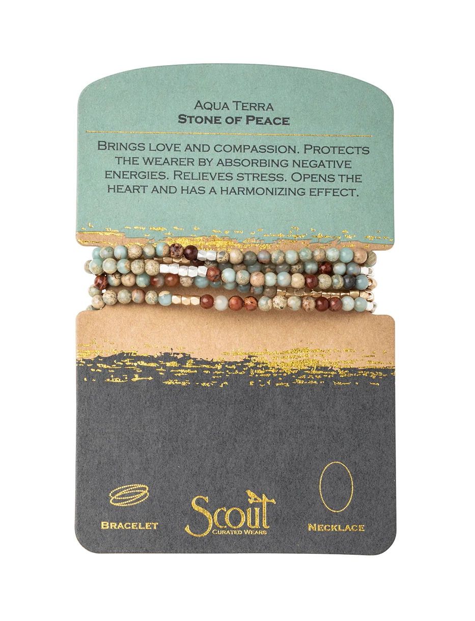 Aqua Terra - Stone of Peace Bracelet or Necklace