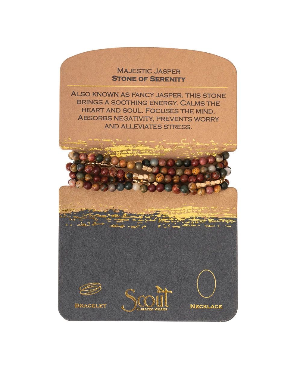 Majestic Jasper  - Stone Of Serenity Bracelet or Necklace