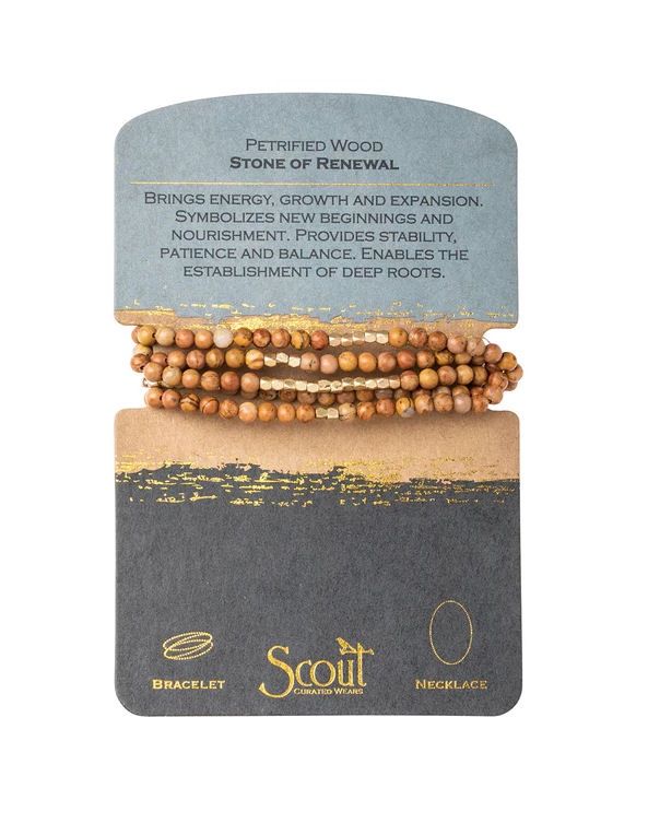 Petrified Wood - Stone of Renewal Bracelet or Necklace