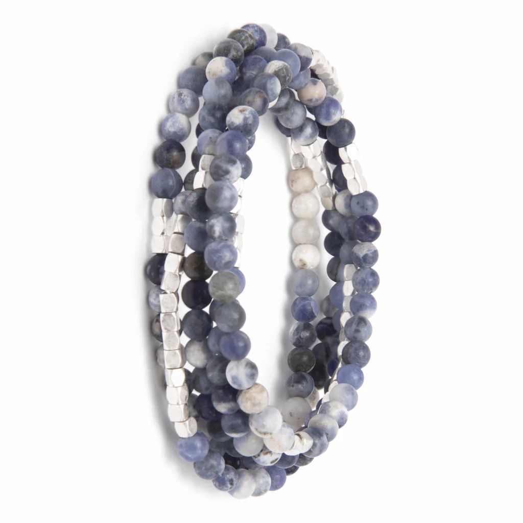 Sodalite  - Stone of Intuition Silver Bracelet or Necklace