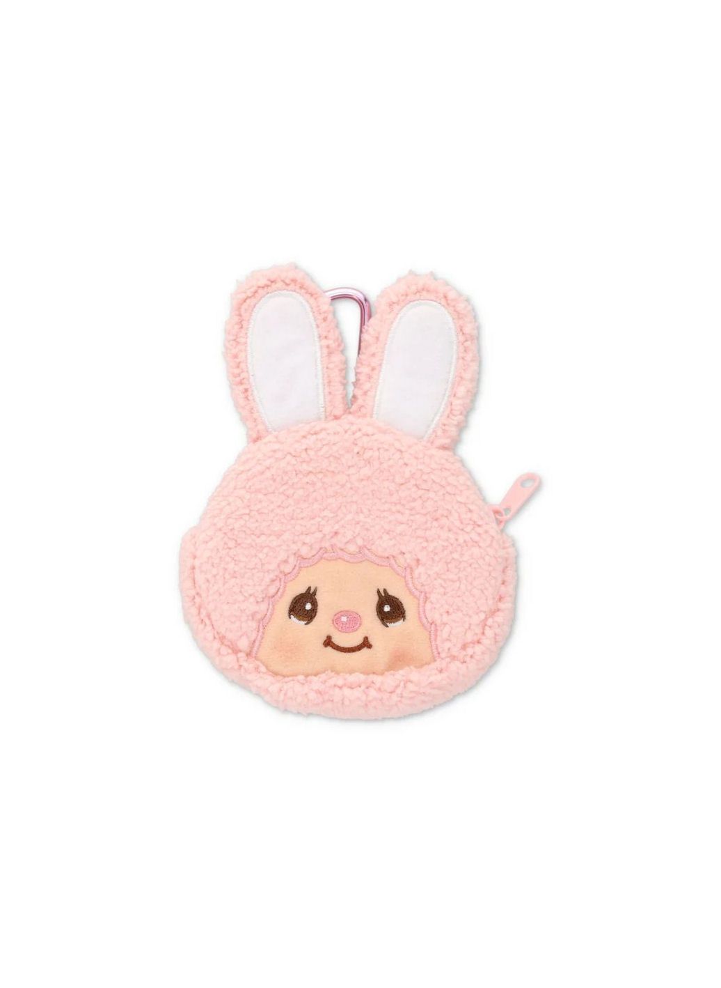 Monchhichi Gamaguchi Bunny Rabbit Pink Coin Purse