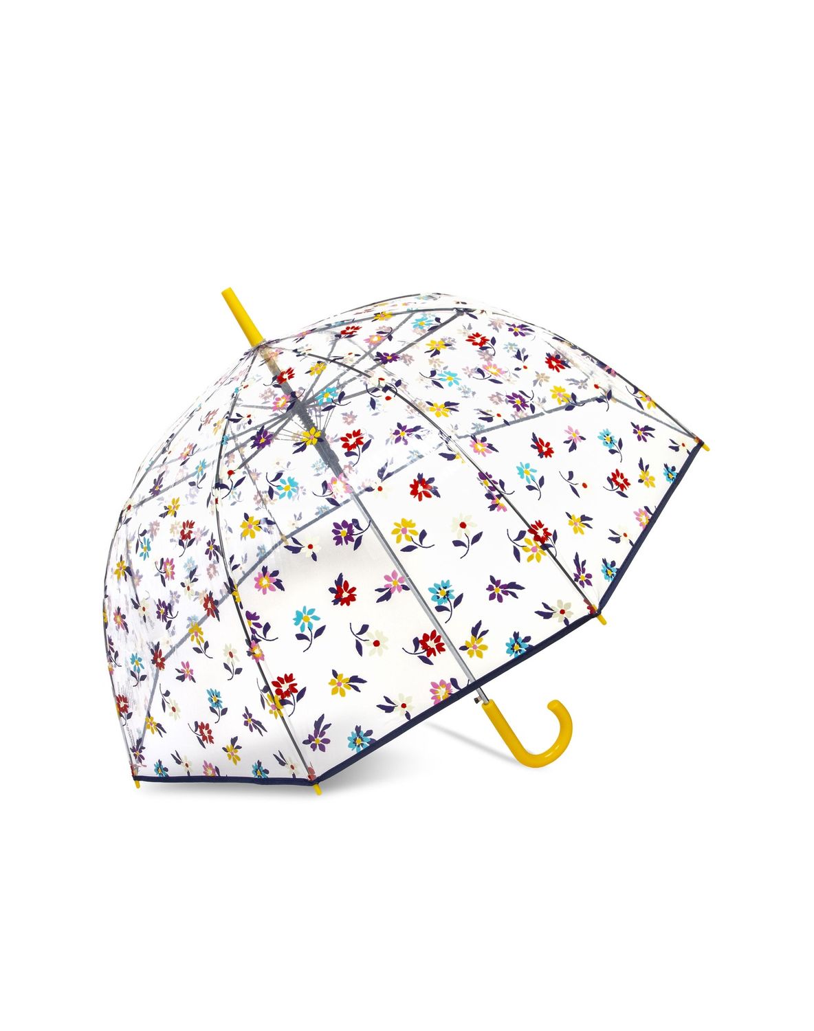 Clear With Colorful Flowers Kinsley Umbrella