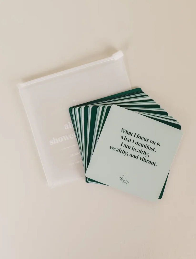 Abundance Shower Affirmation Cards