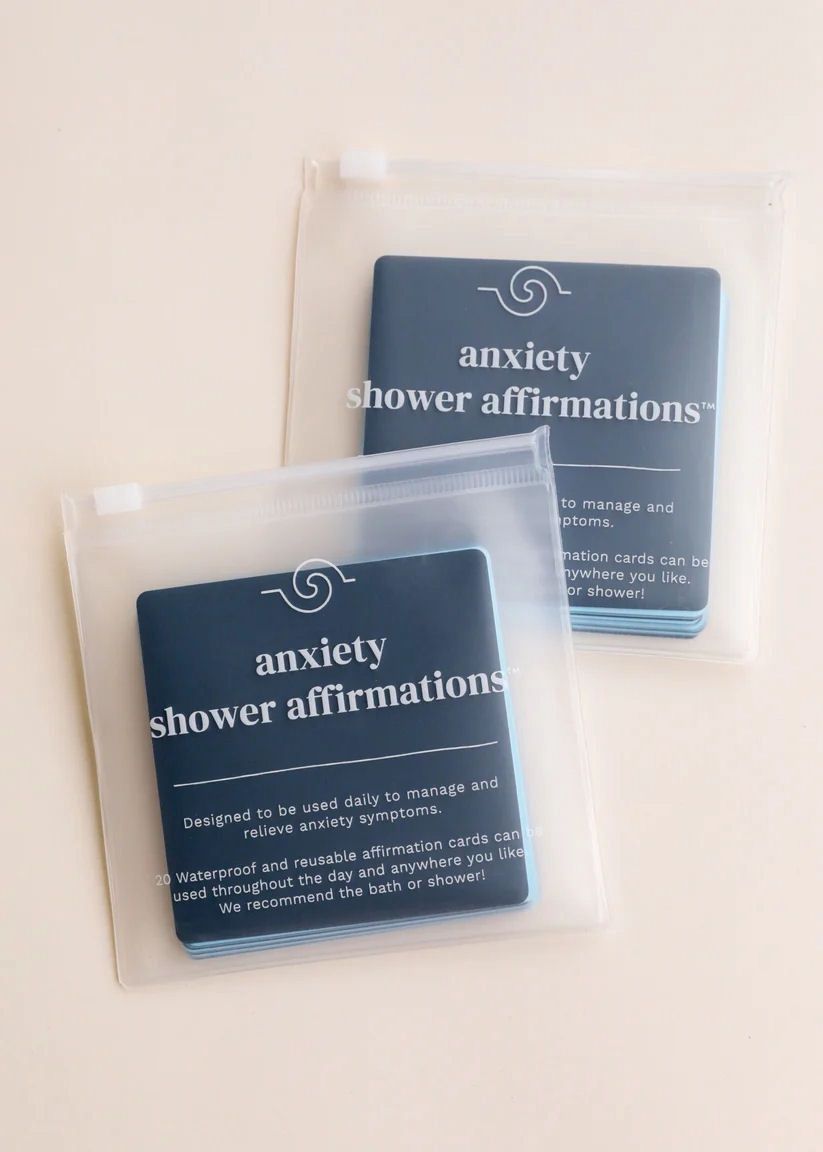 Anxiety Shower Affirmations Cards