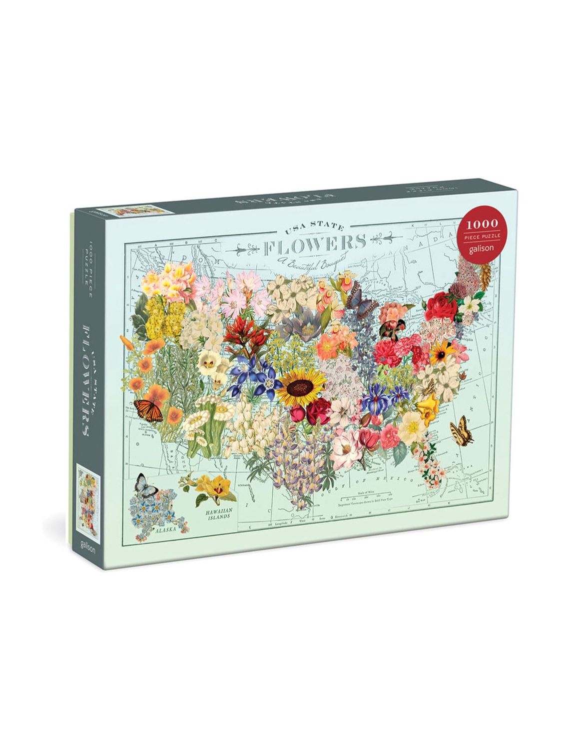 Flowers USA 1000 Piece Puzzle