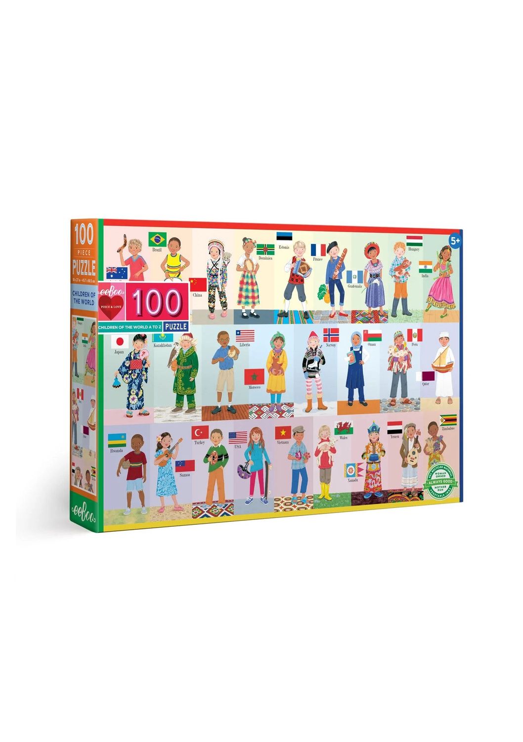Children Of The World A To A To Z 100 Piece Puzzle