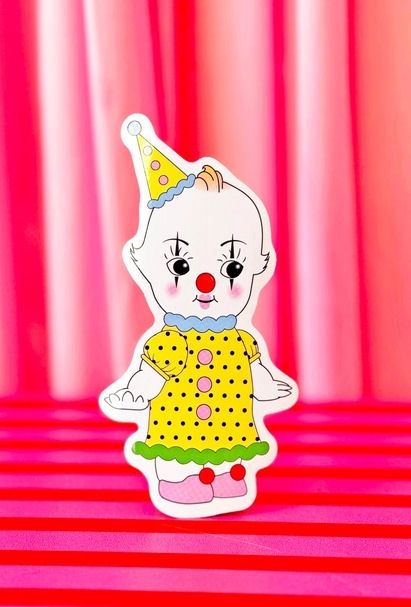 Clown Kewpie Sticker