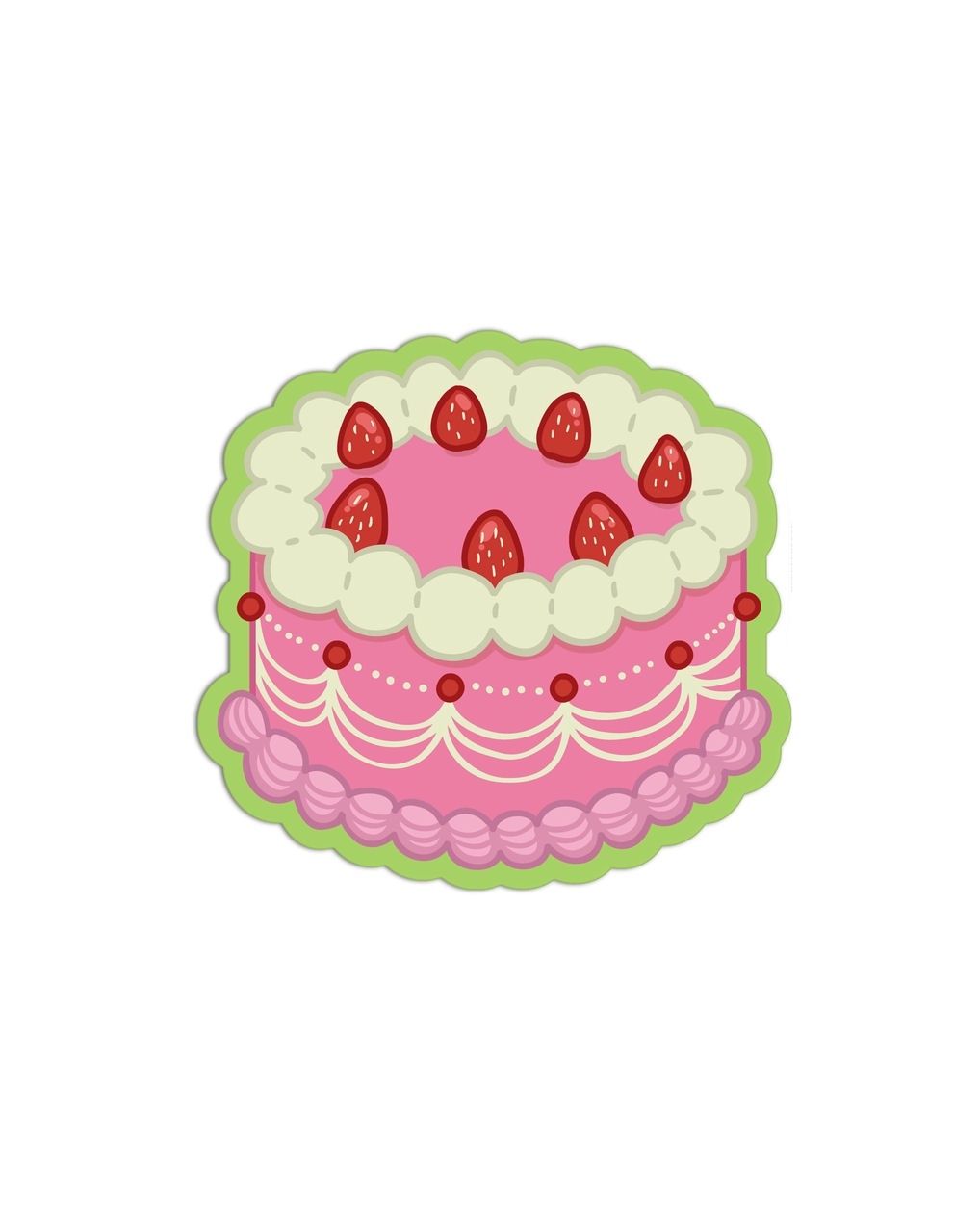 Strawberry Cake Sticker