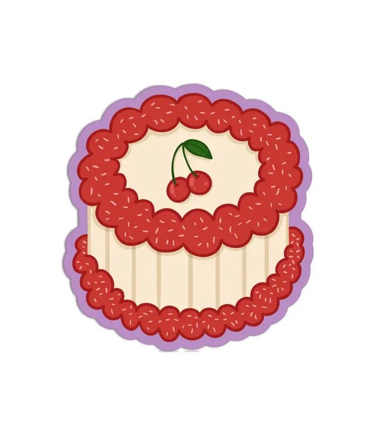 Cherry Cake Sticker