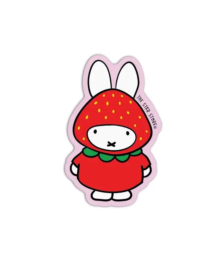 Miffy Strawberry Sticker