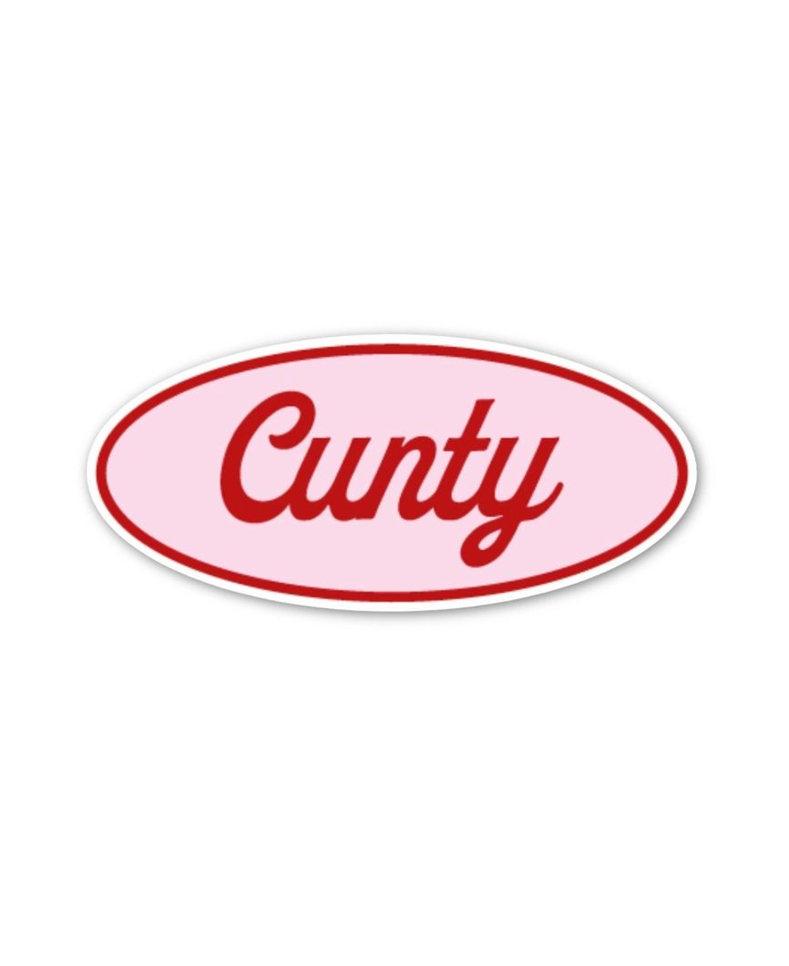Cunty Diner Name Tag Sticker