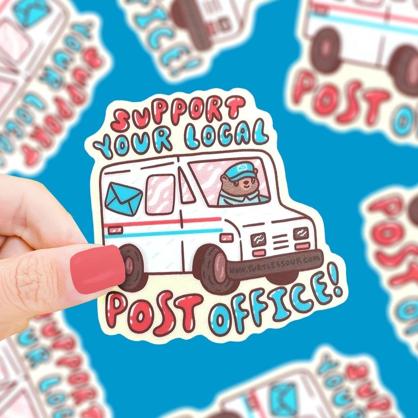 Support Your Local Post Office Sticker