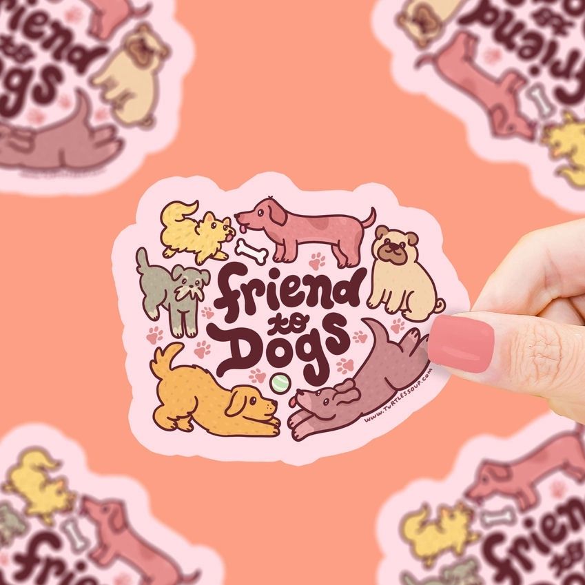 Friend To Dogs Sticker