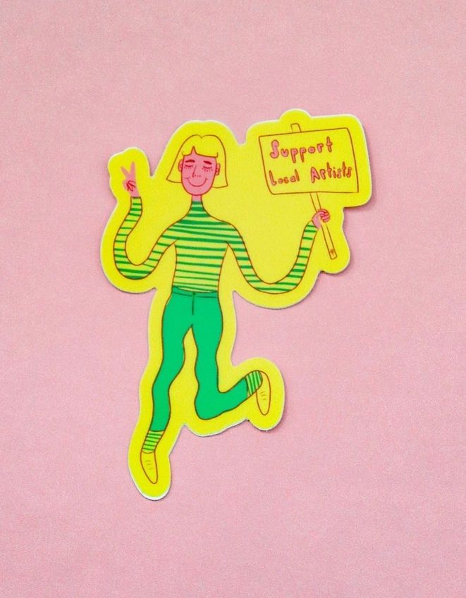 Support Local Artists Sticker