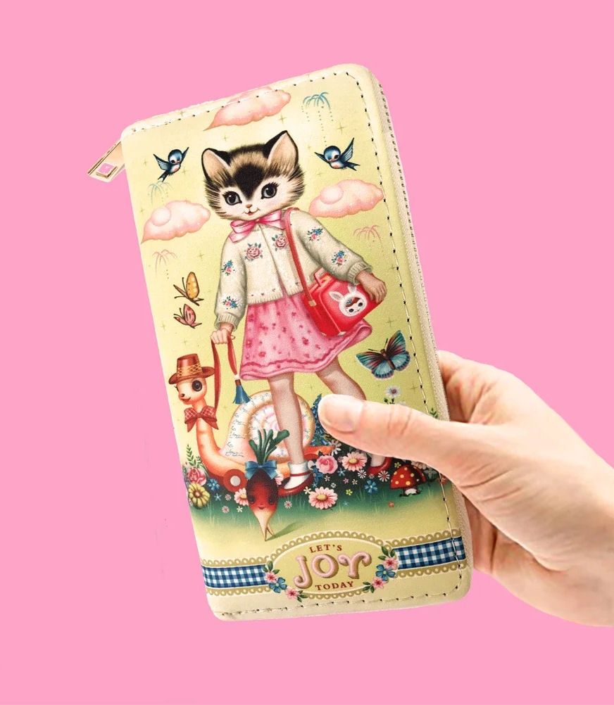 Fiona Hewitt Miss Kitty and Snail Wallet