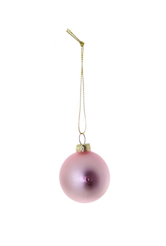 Mauve 2&quot; Boob Glass Ornament
