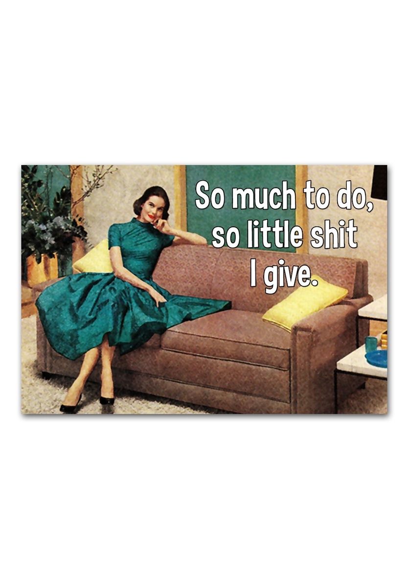 So Much To Do, So Little Shit I Give Magnet