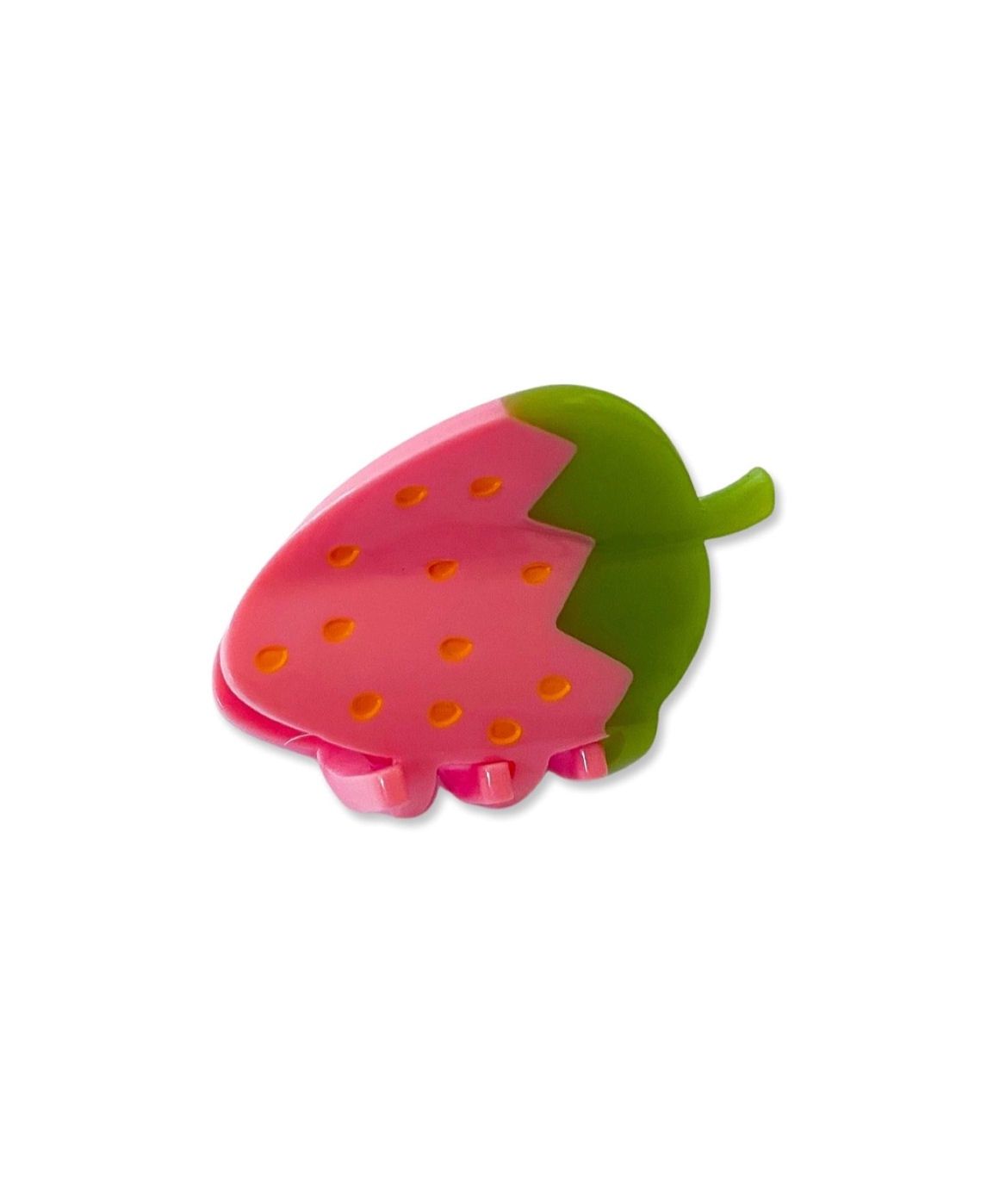 Mini Pink Strawberry Hair Claw Clip