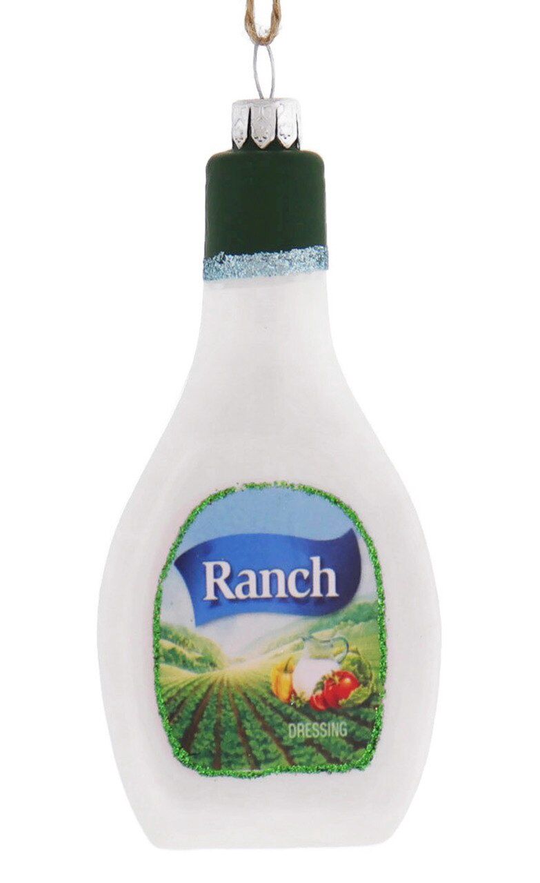 Ranch Dressing Glass Ornament