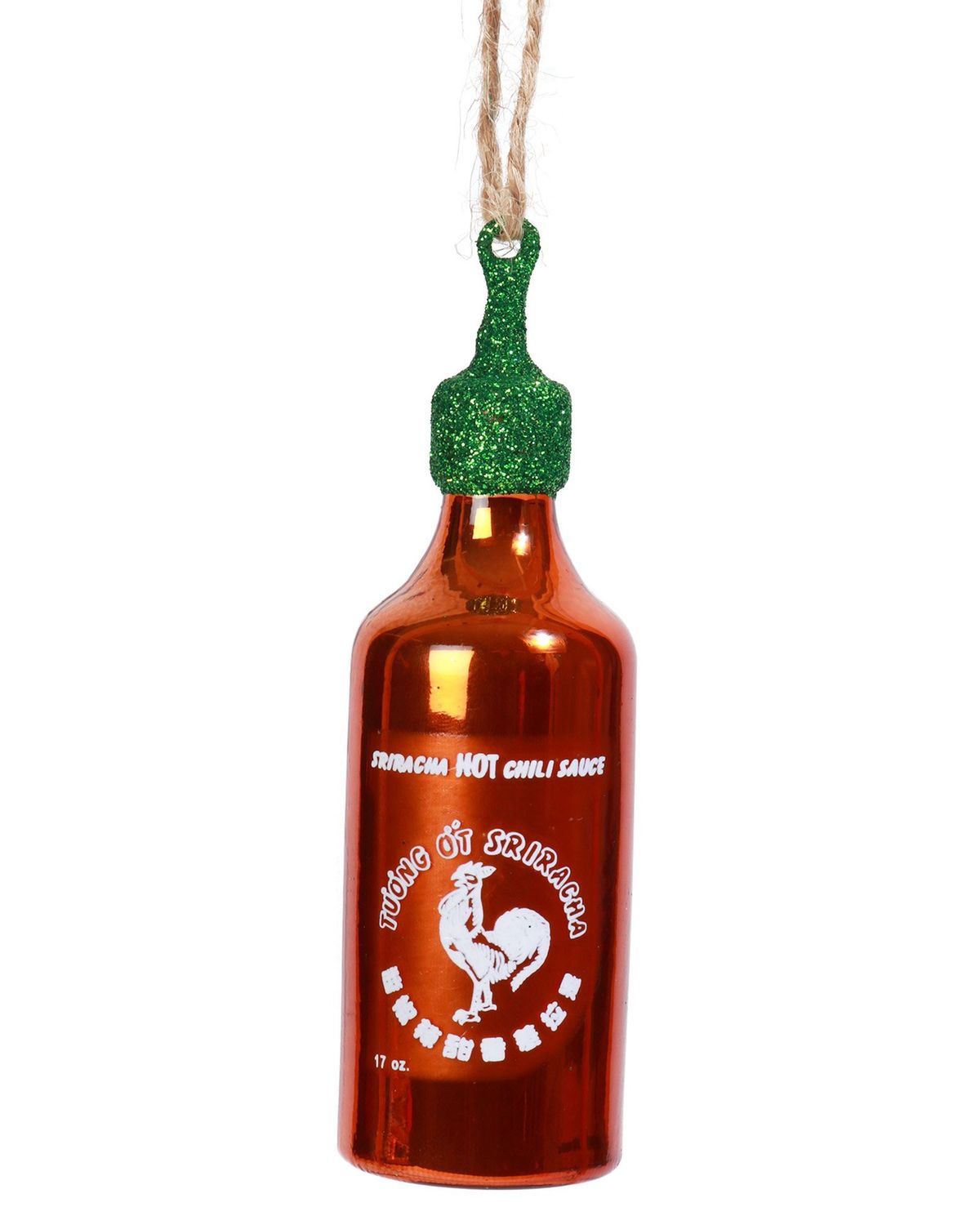 Sriracha Hot Chili Sauce Glass Ornament