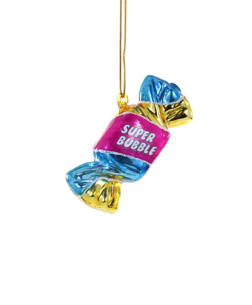 Super Bubble Gum Glass Ornament