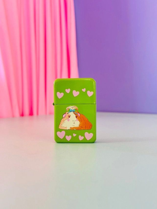 Guinea Pig Hearts Refillable Lighter