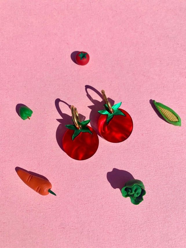 Mini Tomatoes Earrings