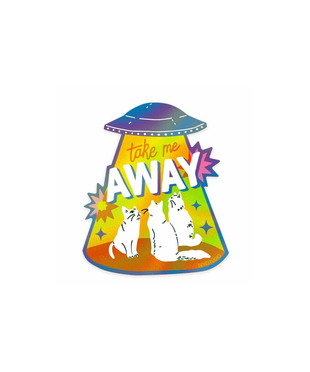 Take Me Away Sticker
