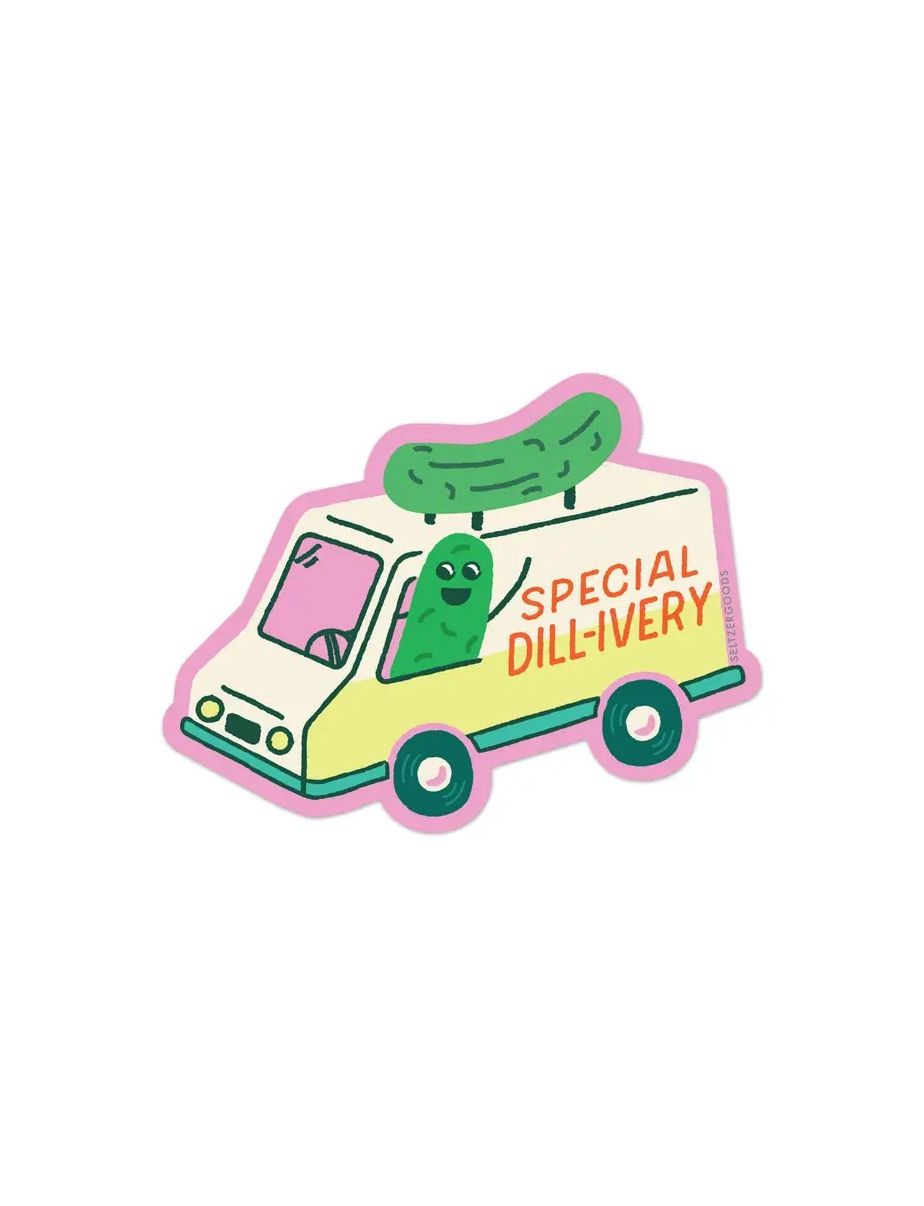 Special Dill-ivery Pickle Sticker