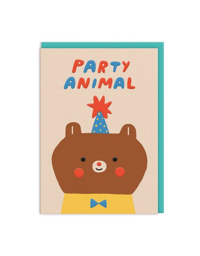 Party Animal Bear Card