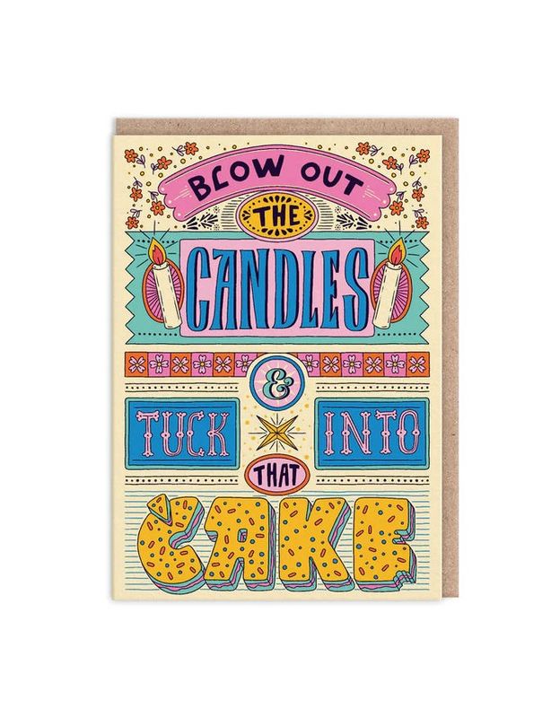 Blow Out The Candles And Tuck Into That Cake Card