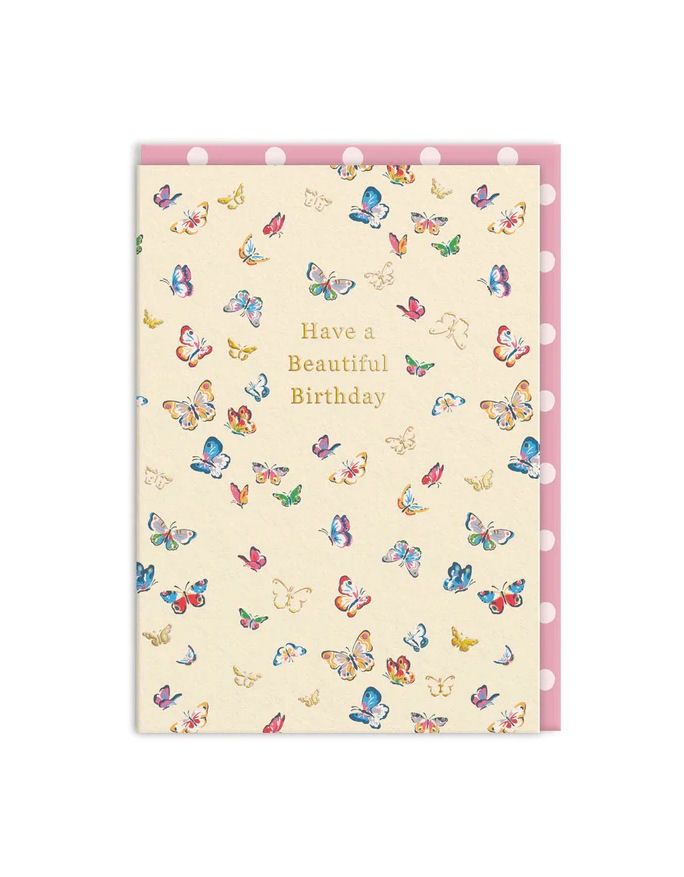 Have A Beautiful Birthday Butterfly Card