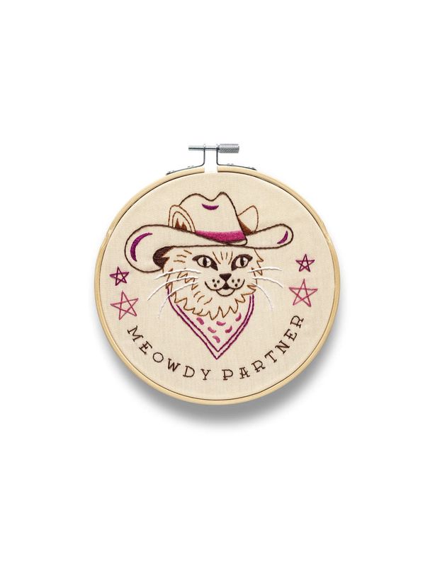 Meowdy Partner Embroidery Kit