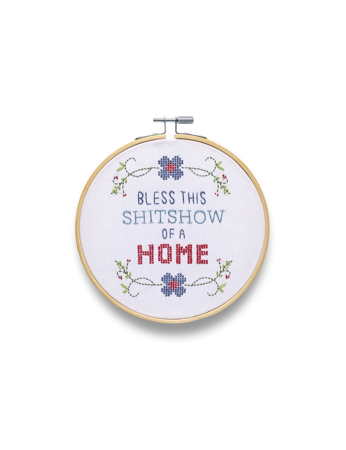Bless This Shitshow Of A Home Embroidery Kit
