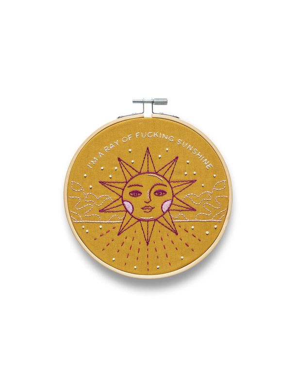 I&#39;m A Ray Of Fucking Sunshine Embroidery Kit
