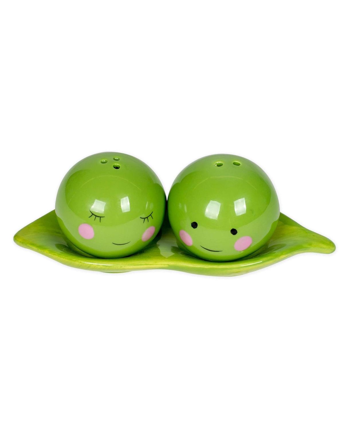 Two Peas In A Pod Salt And Pepper Shaker Set