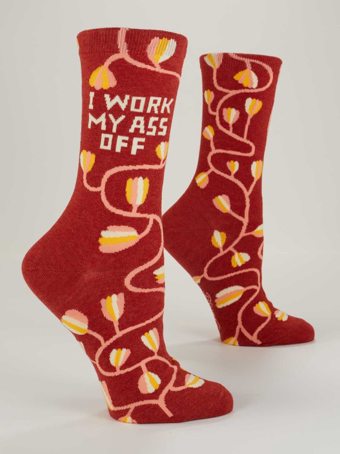 I Work My Ass Off Blue Q Women&#39;s Socks