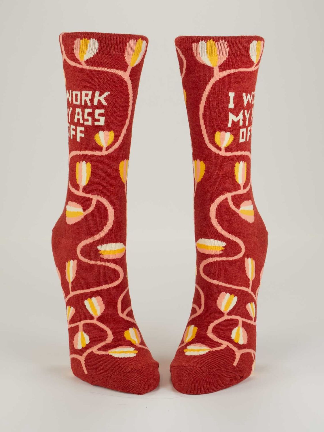 I Work My Ass Off Blue Q Women's Socks